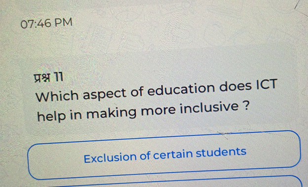 which aspect of education does ict help in making more inclusive